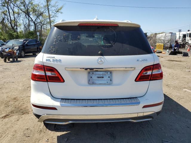 4JGDA5HB7FA461616 - 2015 MERCEDES-BENZ ML 350 4MATIC WHITE photo 6