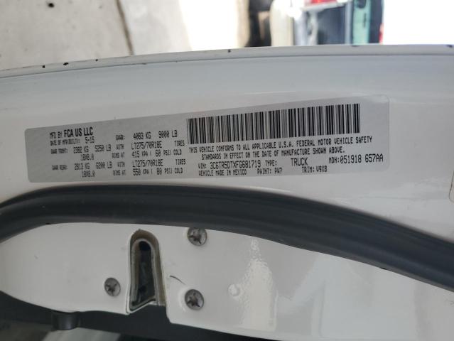 3C6TR5DTXFG681719 - 2015 RAM 2500 SLT თეთრი ფოტო 13