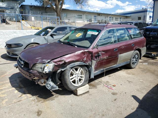 4S3BH6755Y7636325 - 2000 SUBARU LEGACY OUTBACK AWP 勃艮第红 照片 1