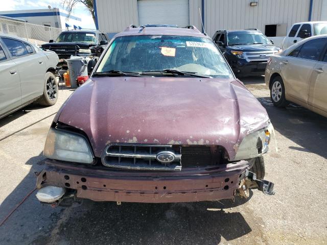 4S3BH6755Y7636325 - 2000 SUBARU LEGACY OUTBACK AWP 勃艮第红 照片 5