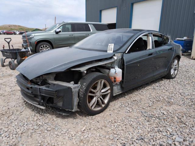 5YJSA1BG6DFP04894 - 2013 TESLA MODEL S GRAY photo 1
