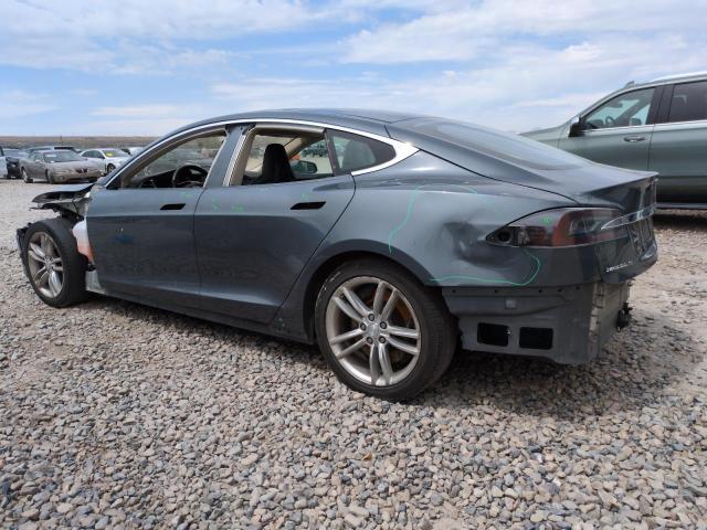5YJSA1BG6DFP04894 - 2013 TESLA MODEL S GRAY photo 2