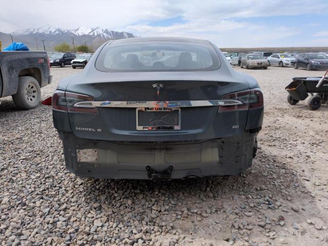 5YJSA1BG6DFP04894 - 2013 TESLA MODEL S GRAY photo 6