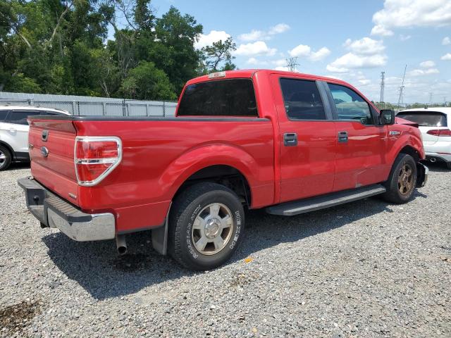 1FTEW1CM1BKD13915 - 2011 FORD F150 SUPERCREW RED photo 3