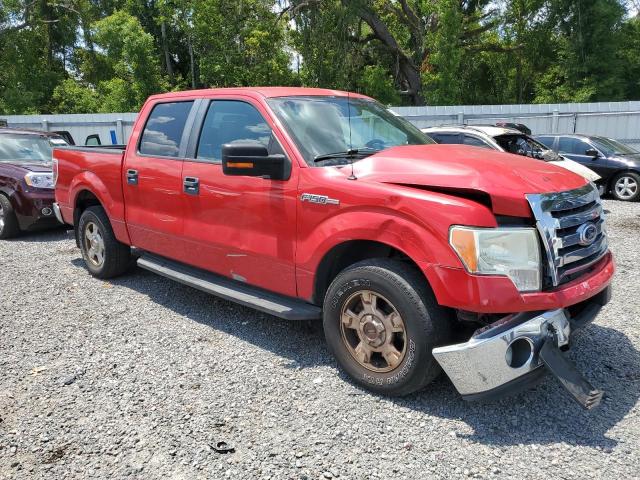 1FTEW1CM1BKD13915 - 2011 FORD F150 SUPERCREW RED photo 4