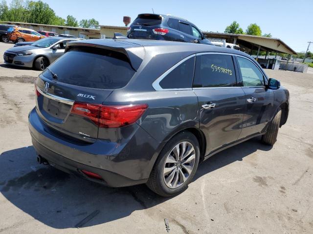 5FRYD4H47GB058767 - 2016 ACURA MDX TECHNOLOGY GRAY photo 3