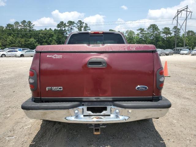 1FTZF0722WKC30326 - 1998 FORD F150 BURGUNDY photo 6