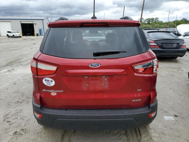 MAJ6P1UL2JC223470 - 2018 FORD ECOSPORT SE RED photo 6