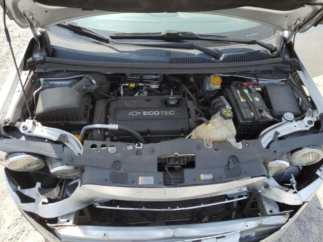 1G1JA5SH6F4128903 - 2015 CHEVROLET SONIC LS SILVER photo 11