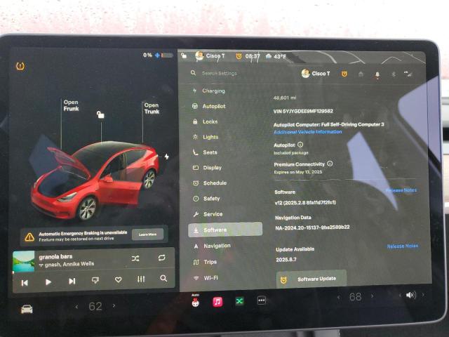 5YJYGDEE9MF129582 - 2021 TESLA MODEL Y 红色 照片 9