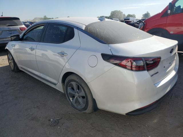 KNAGM4AD7G5094626 - 2016 KIA OPTIMA HYBRID WHITE photo 2