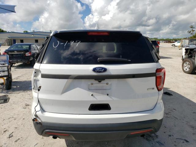 1FM5K8AR5HGC34533 - 2017 FORD EXPLORER POLICE INTERCEPTOR WHITE photo 6