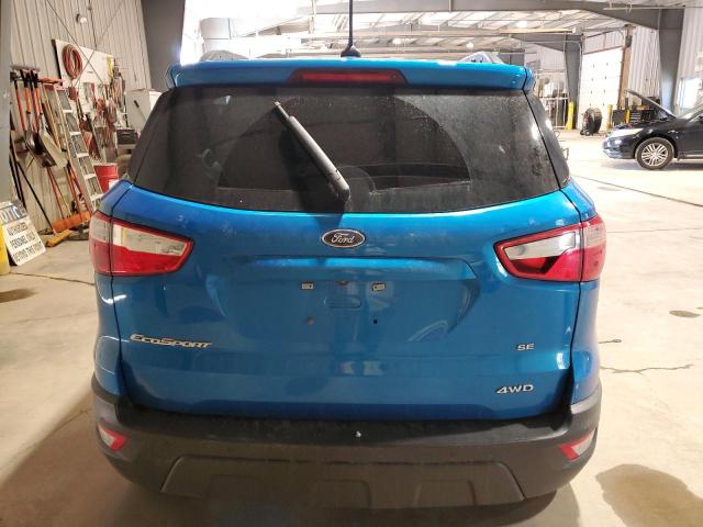 MAJ6S3GL4LC336586 - 2020 FORD ECOSPORT SE ლურჯი ფოტო 6
