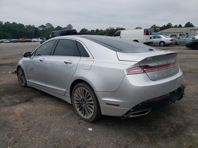 3LN6L2LUXFR604493 - 2015 LINCOLN MKZ HYBRID SILVER photo 2