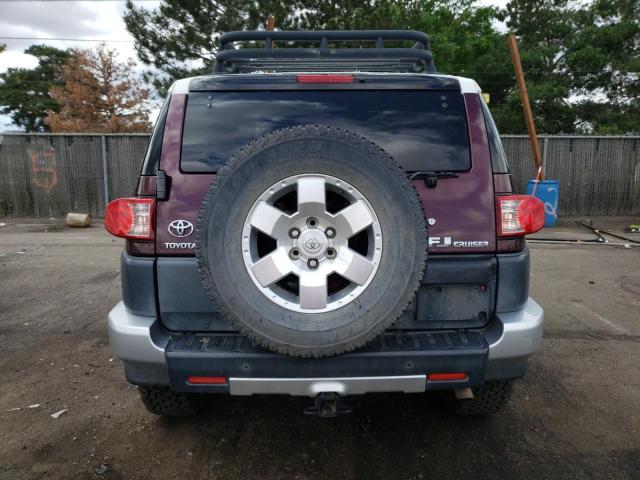 JTEBU11F970094391 - 2007 TOYOTA FJ CRUISER BURGUNDY photo 6