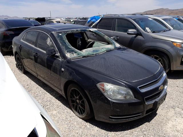 1G1ZH57B68F271182 - 2008 CHEVROLET MALIBU 1LT BLACK photo 1
