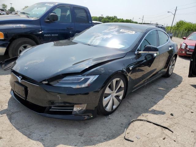 5YJSA1E22LF416093 - 2020 TESLA MODEL S Սև լուսանկար 1