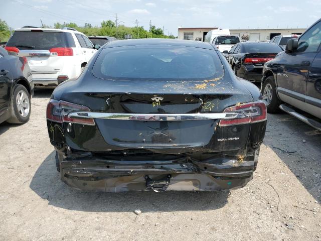 5YJSA1E22LF416093 - 2020 TESLA MODEL S Սև լուսանկար 6