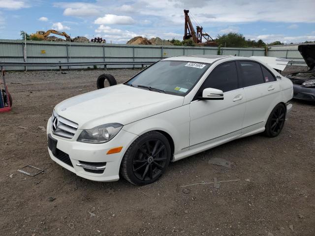 WDDGF8BB1CR195557 - 2012 MERCEDES-BENZ C300 300 4MATIC WHITE photo 1