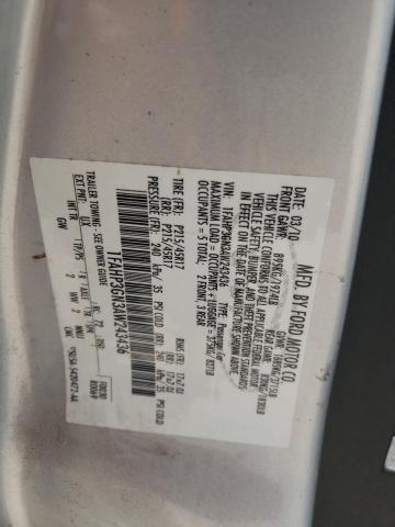 1FAHP3GN3AW243436 - 2010 FORD FOCUS SES SILVER photo 12