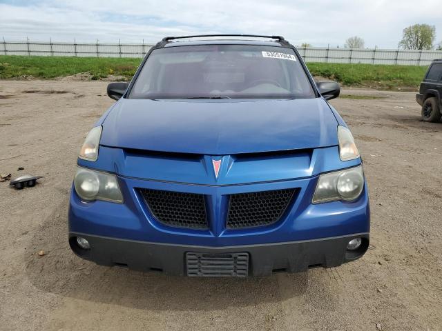 3G7DB03E14S555989 - 2004 PONTIAC AZTEK BLUE photo 5