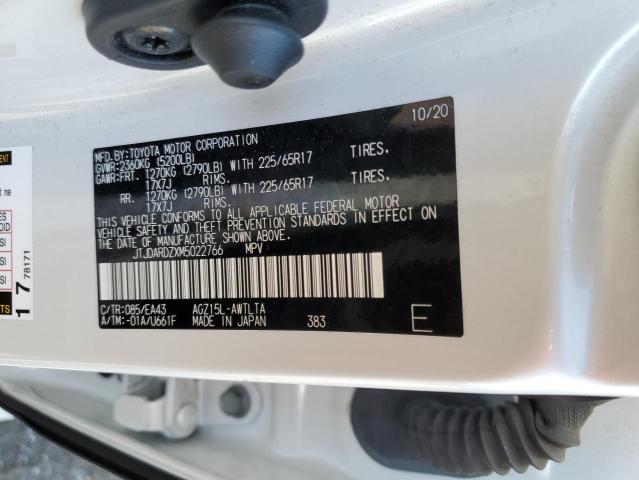 JTJDARDZXM5022766 - 2021 LEXUS NX 300 BASE თეთრი ფოტო 13