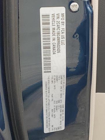 2C4RC1BG4MR602426 - 2021 CHRYSLER PACIFICA TOURING L ლურჯი ფოტო 13