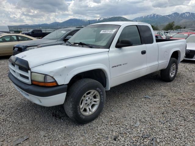 1B7GG32N12S541876 - 2002 DODGE DAKOTA SPORT WHITE photo 1