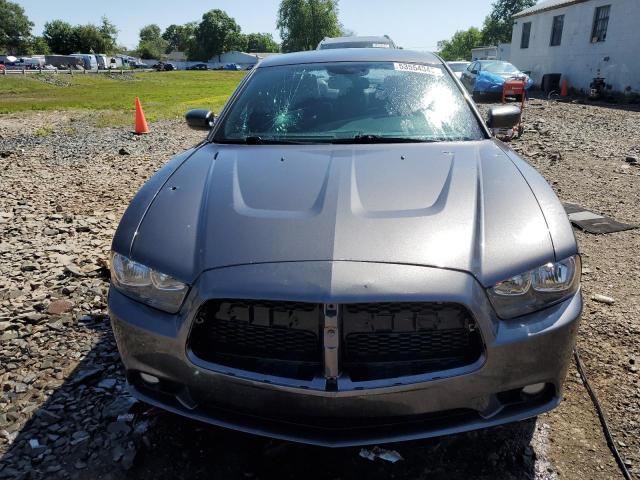 2C3CDXJG1EH371861 - 2014 DODGE CHARGER SXT GRAY photo 5