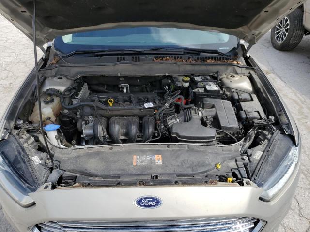 3FA6P0H74FR245034 - 2015 FORD FUSION SE GRAY photo 11