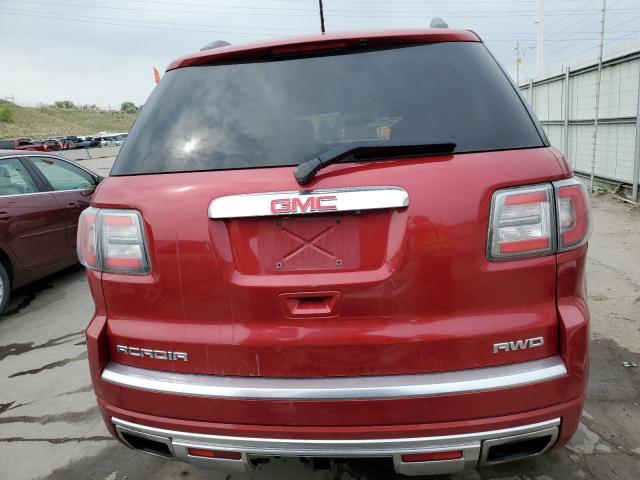 1GKKVTKD4DJ149687 - 2013 GMC ACADIA DENALI RED photo 6