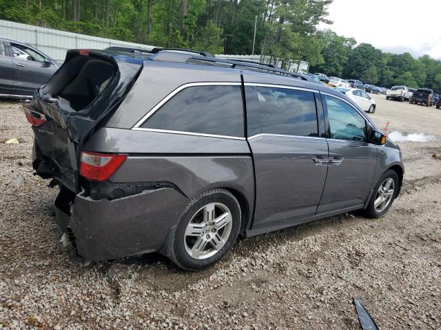 5FNRL5H95CB116850 - 2012 HONDA ODYSSEY TOURING GRAY photo 3