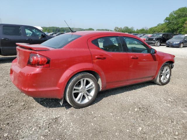 1B3BD1FG6BN534845 - 2011 DODGE AVENGER MAINSTREET RED photo 3