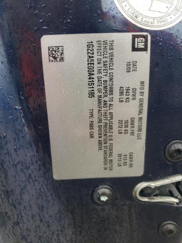 1G2ZA5E00A4151185 - 2010 PONTIAC G6 BLUE photo 12