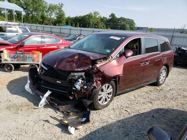 5FNRL5H38GB129450 - 2016 HONDA ODYSSEY SE BURGUNDY photo 1