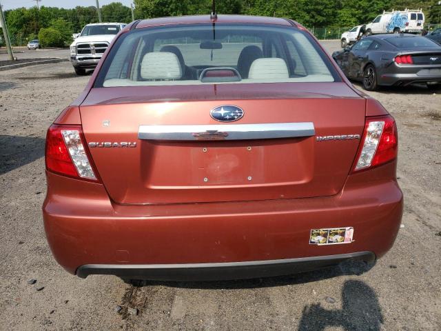 JF1GE61689H500336 - 2009 SUBARU IMPREZA 2.5I RED photo 6