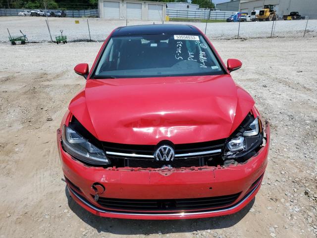 3VW2A7AU8FM104898 - 2015 VOLKSWAGEN GOLF TDI RED photo 5