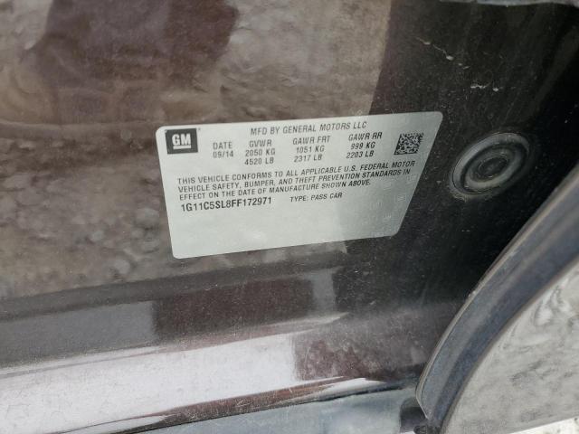 1G11C5SL8FF172971 - 2015 CHEVROLET MALIBU 1LT BROWN photo 13