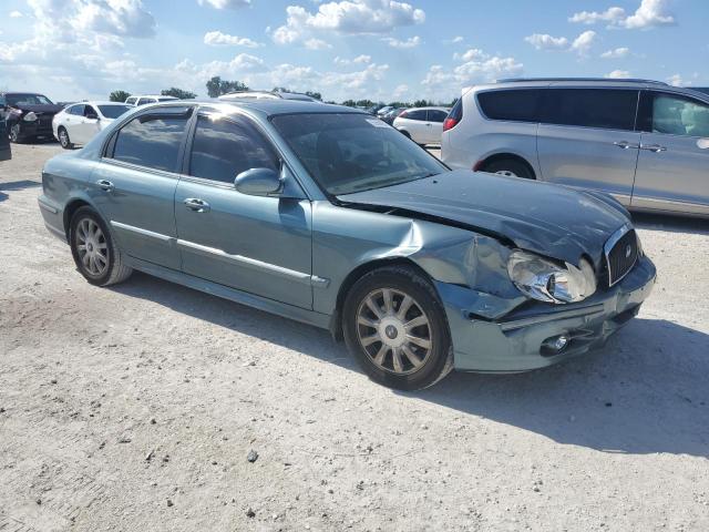 KMHWF35H24A058647 - 2004 HYUNDAI SONATA GLS TURQUOISE photo 4