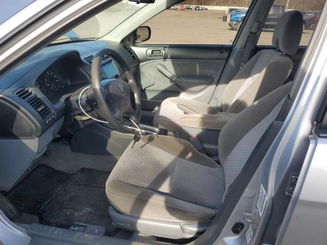 2HGES16385H559016 - 2005 HONDA CIVIC DX VP SILVER photo 7