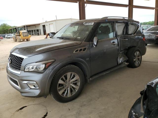 JN8AZ2NF6H9647128 - 2017 INFINITI QX80 BASE GRAY photo 1