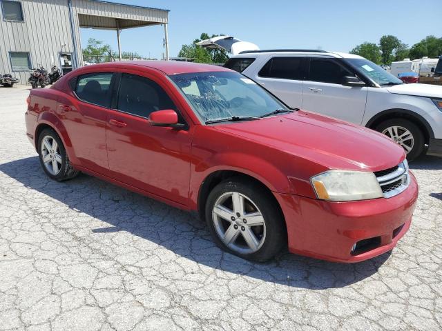 1C3CDZCB8DN708352 - 2013 DODGE AVENGER SXT RED photo 4