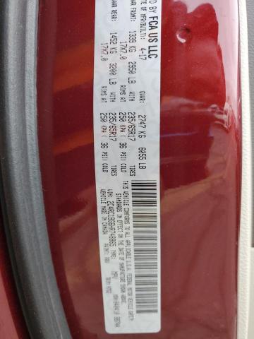 2C4RC1BG6HR748865 - 2017 CHRYSLER PACIFICA TOURING L MAROON photo 13