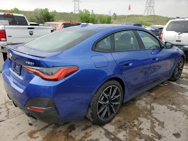 WBA73AV09PFP32331 - 2023 BMW 430XI GRAN COUPE BLUE photo 3