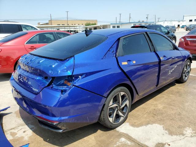 KMHLN4AJ5PU054549 - 2023 HYUNDAI ELANTRA LIMITED BLUE photo 3