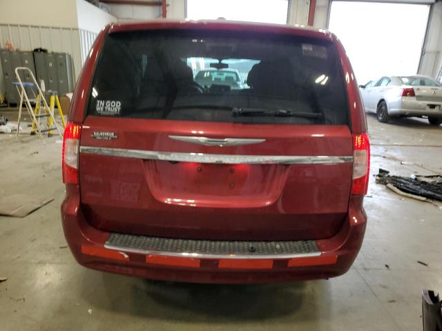 2C4RC1CG1FR674900 - 2015 CHRYSLER TOWN & COU TOURING L RED photo 6