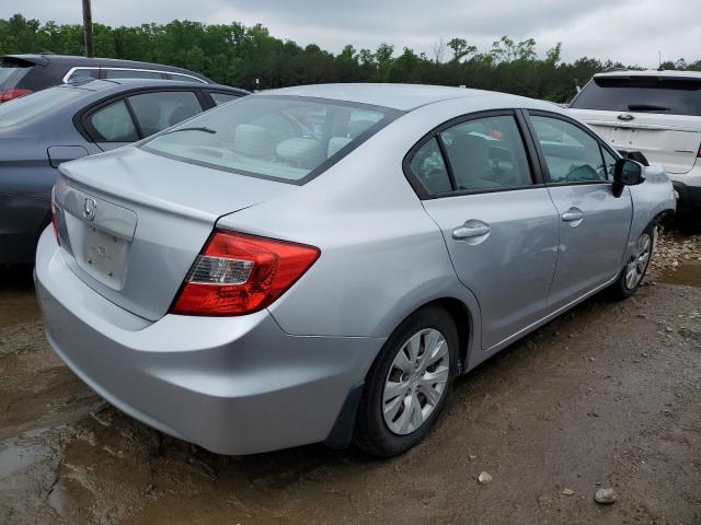 2HGFB2F55CH563338 - 2012 HONDA CIVIC LX SILVER photo 3