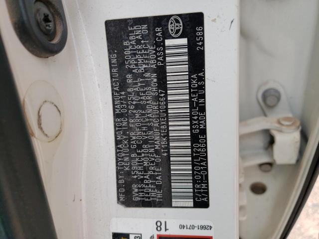 4T1BK1EBXEU106647 - 2014 TOYOTA AVALON BASE Ağ foto 13