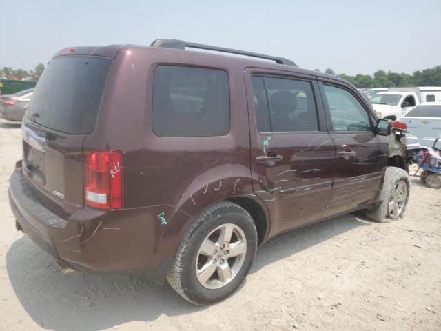 5FNYF4H72BB059601 - 2011 HONDA PILOT EXLN MAROON photo 3