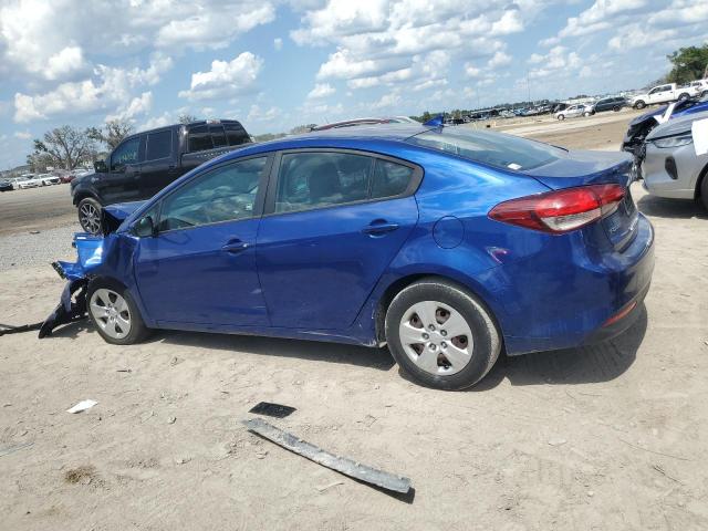 3KPFL4A71HE054351 - 2017 KIA FORTE LX BLUE photo 2